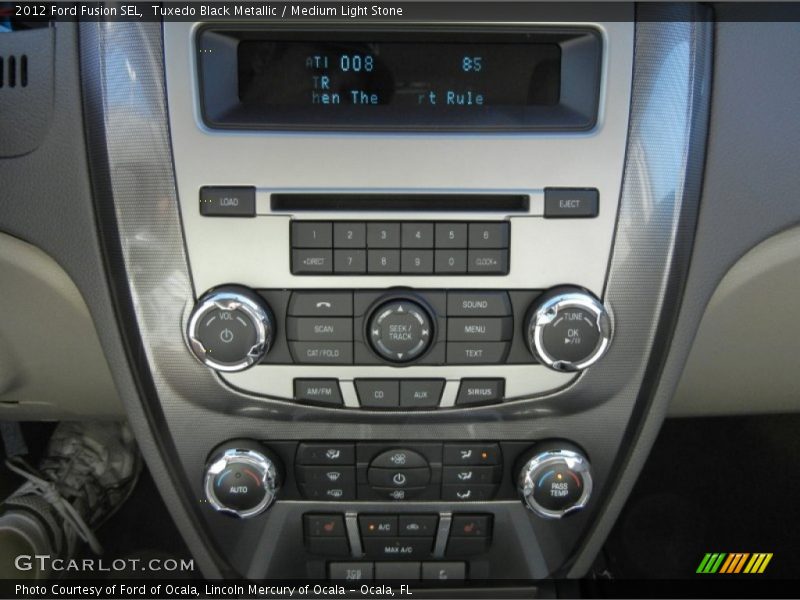Tuxedo Black Metallic / Medium Light Stone 2012 Ford Fusion SEL