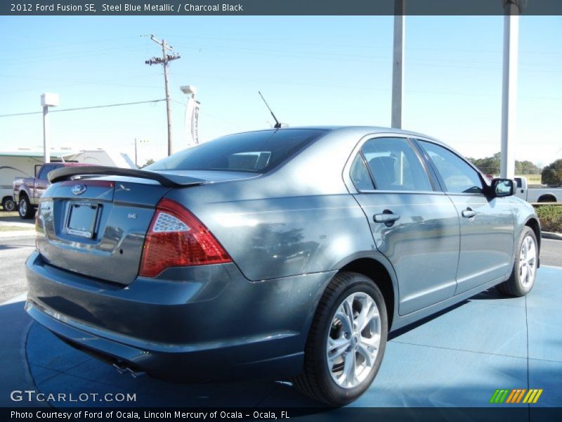 Steel Blue Metallic / Charcoal Black 2012 Ford Fusion SE