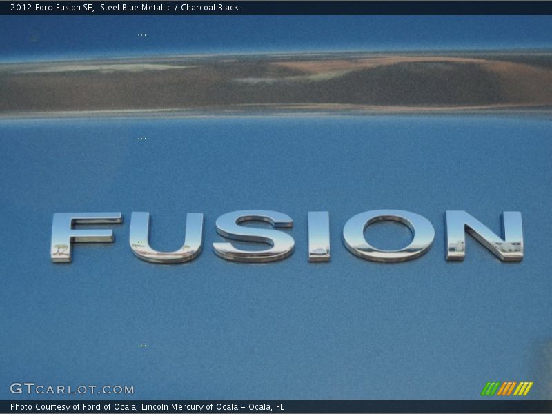 Steel Blue Metallic / Charcoal Black 2012 Ford Fusion SE