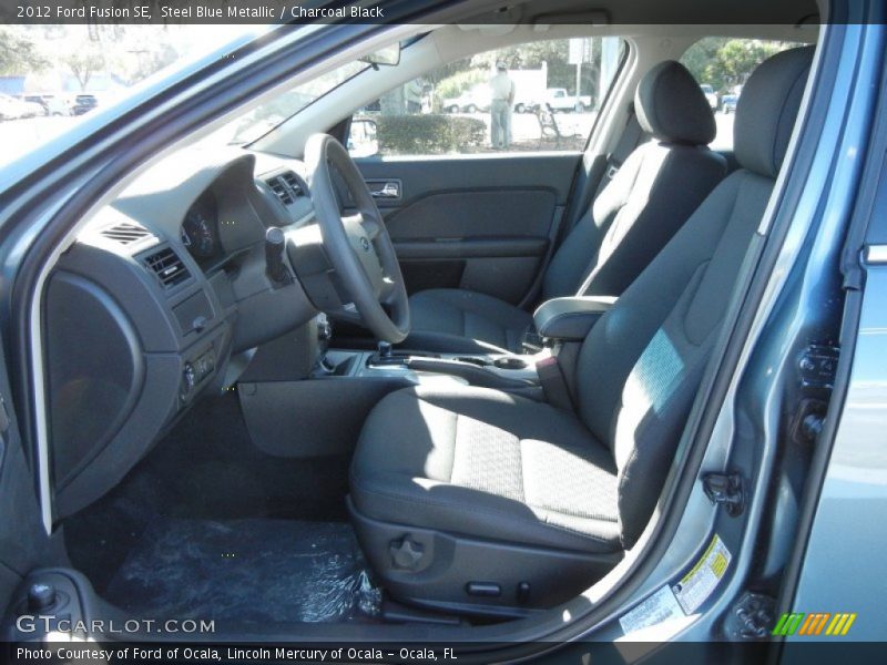 Steel Blue Metallic / Charcoal Black 2012 Ford Fusion SE