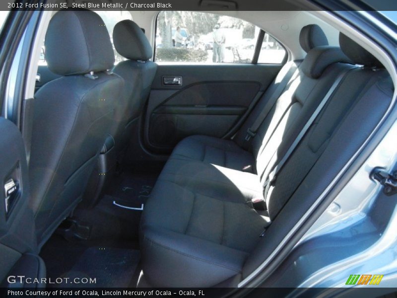 Steel Blue Metallic / Charcoal Black 2012 Ford Fusion SE