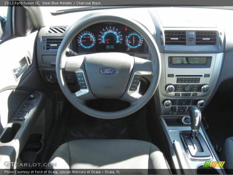 Steel Blue Metallic / Charcoal Black 2012 Ford Fusion SE
