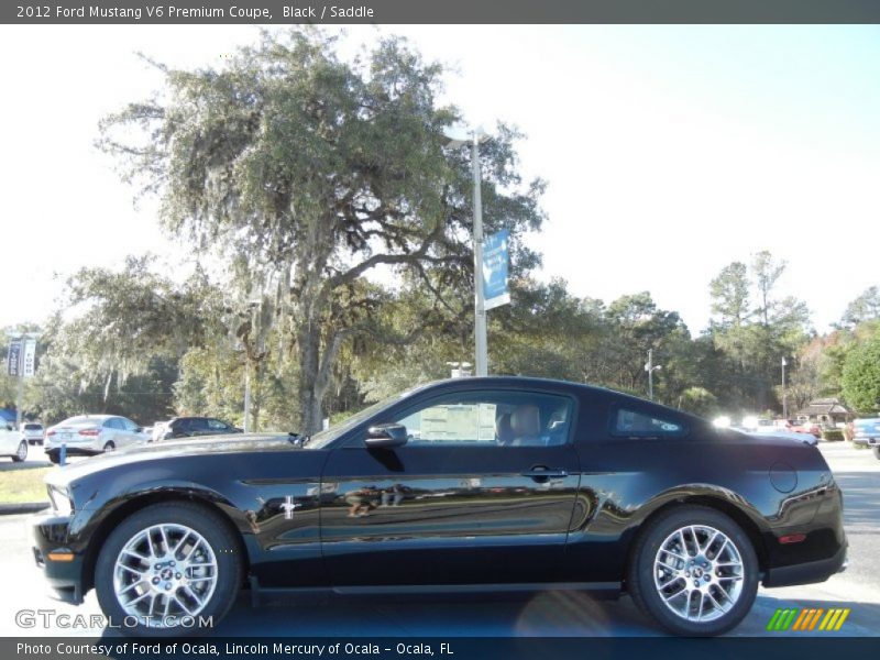 Black / Saddle 2012 Ford Mustang V6 Premium Coupe