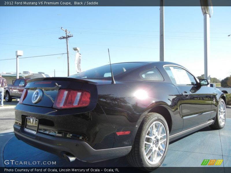 Black / Saddle 2012 Ford Mustang V6 Premium Coupe