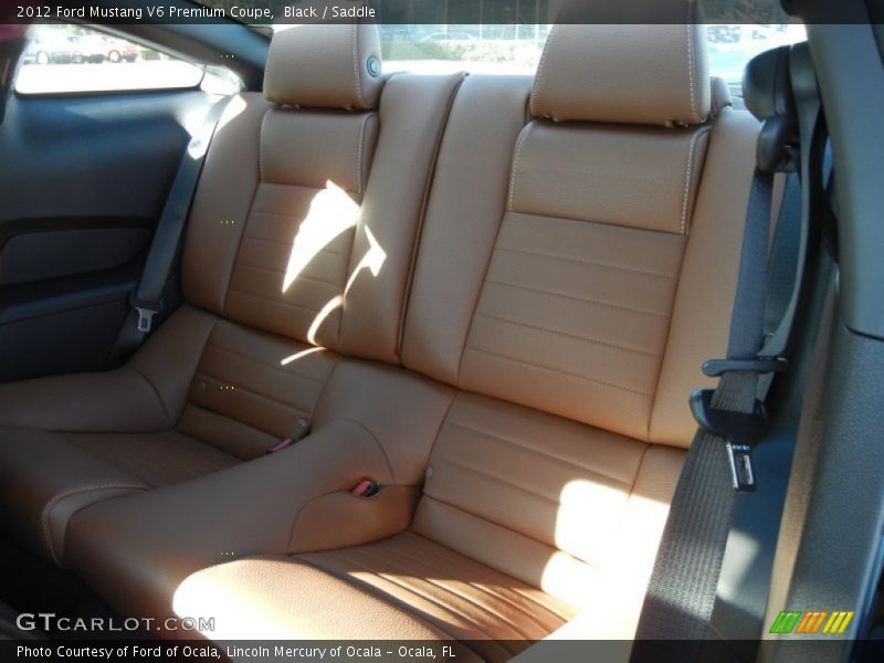  2012 Mustang V6 Premium Coupe Saddle Interior