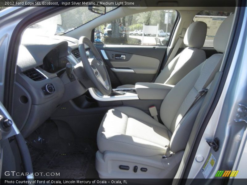 Ingot Silver Metallic / Medium Light Stone 2012 Ford Edge SEL EcoBoost