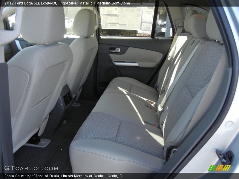 Ingot Silver Metallic / Medium Light Stone 2012 Ford Edge SEL EcoBoost