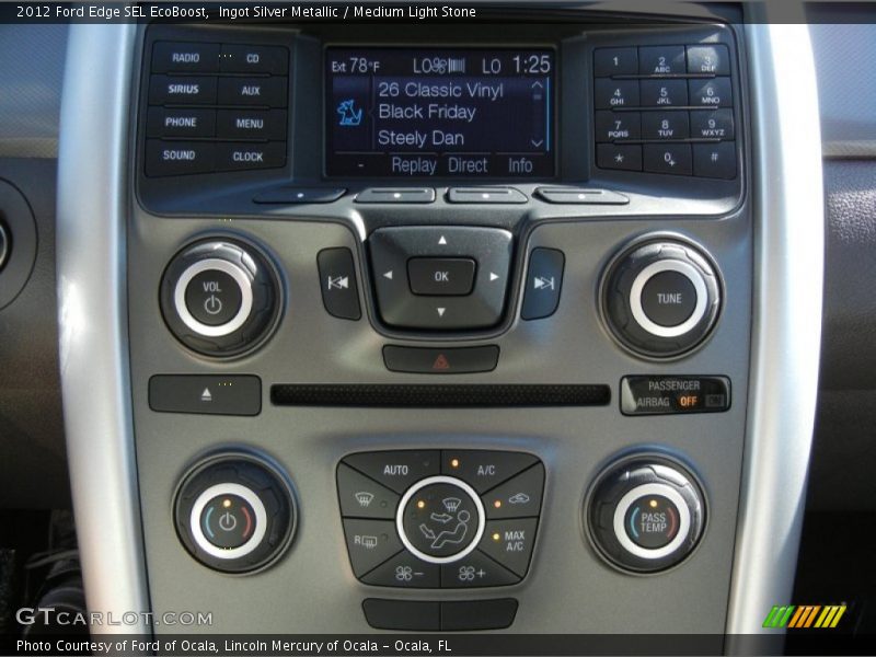 Controls of 2012 Edge SEL EcoBoost