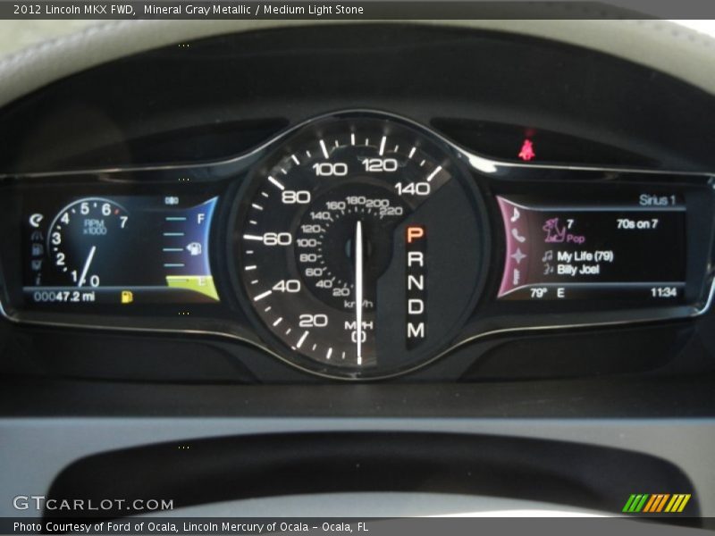 Mineral Gray Metallic / Medium Light Stone 2012 Lincoln MKX FWD
