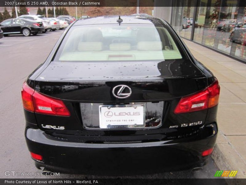 Obsidian Black / Cashmere 2007 Lexus IS 250 AWD