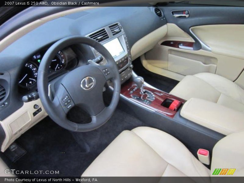 Obsidian Black / Cashmere 2007 Lexus IS 250 AWD