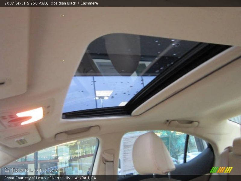 Obsidian Black / Cashmere 2007 Lexus IS 250 AWD