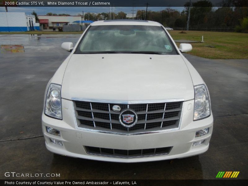White Diamond Tricoat / Cashmere 2008 Cadillac STS V6