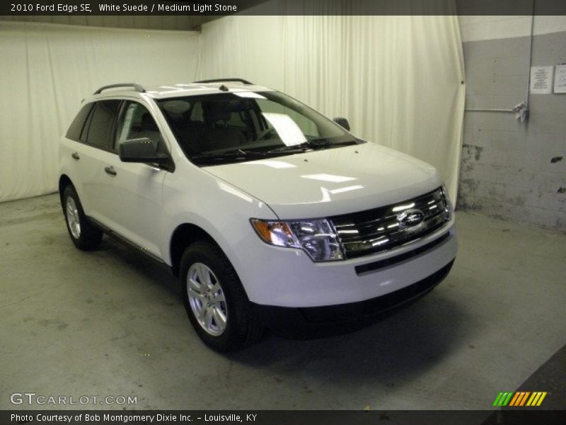 White Suede / Medium Light Stone 2010 Ford Edge SE