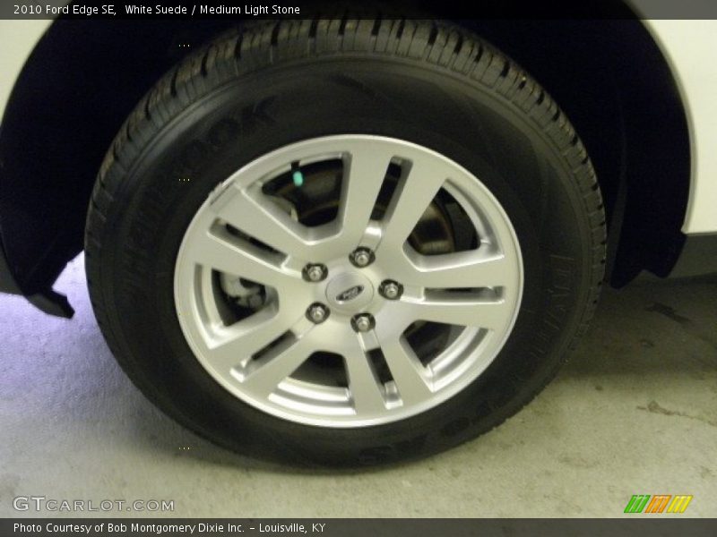 White Suede / Medium Light Stone 2010 Ford Edge SE