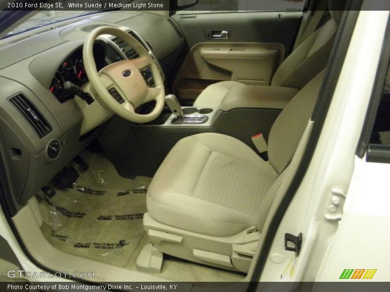 White Suede / Medium Light Stone 2010 Ford Edge SE