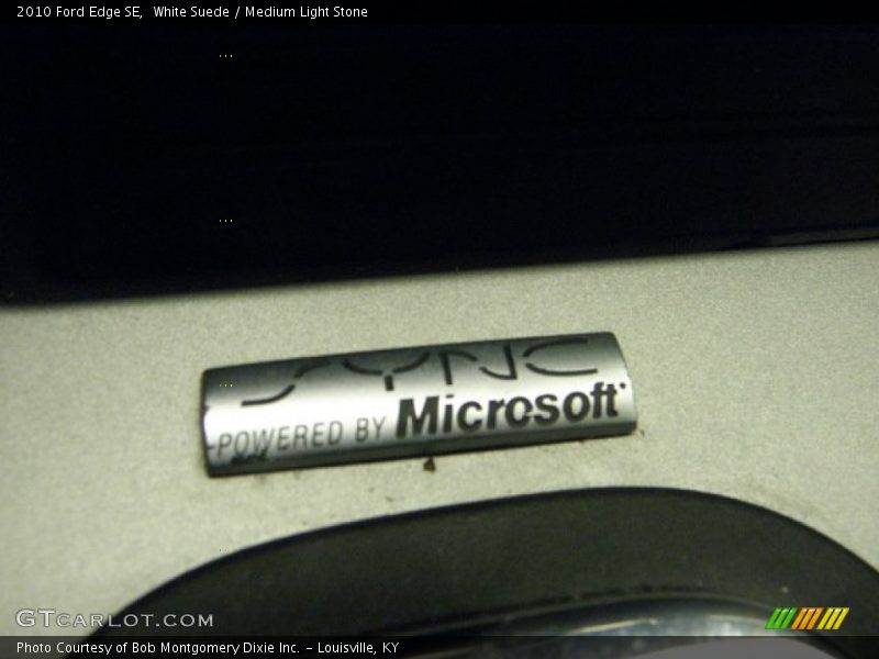 White Suede / Medium Light Stone 2010 Ford Edge SE