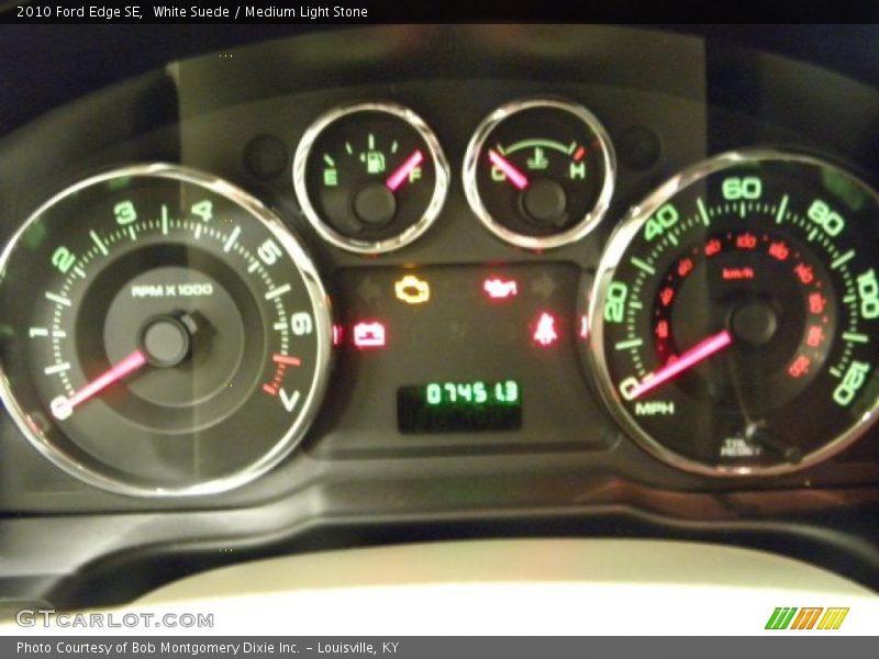 White Suede / Medium Light Stone 2010 Ford Edge SE