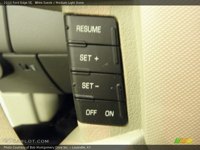 White Suede / Medium Light Stone 2010 Ford Edge SE