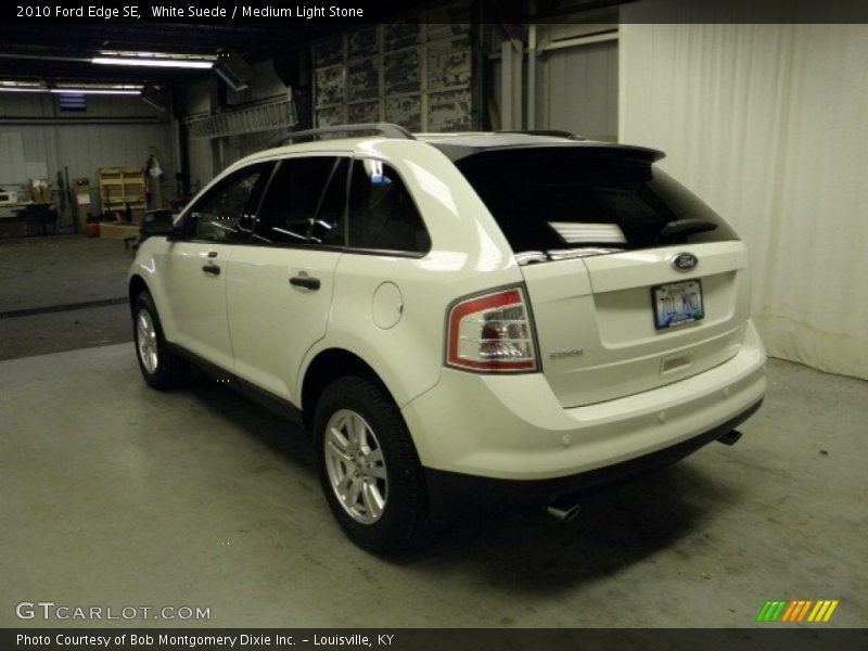 White Suede / Medium Light Stone 2010 Ford Edge SE