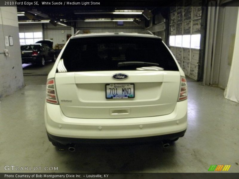 White Suede / Medium Light Stone 2010 Ford Edge SE