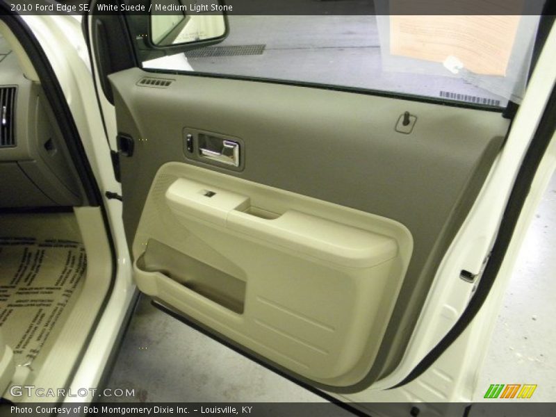 White Suede / Medium Light Stone 2010 Ford Edge SE