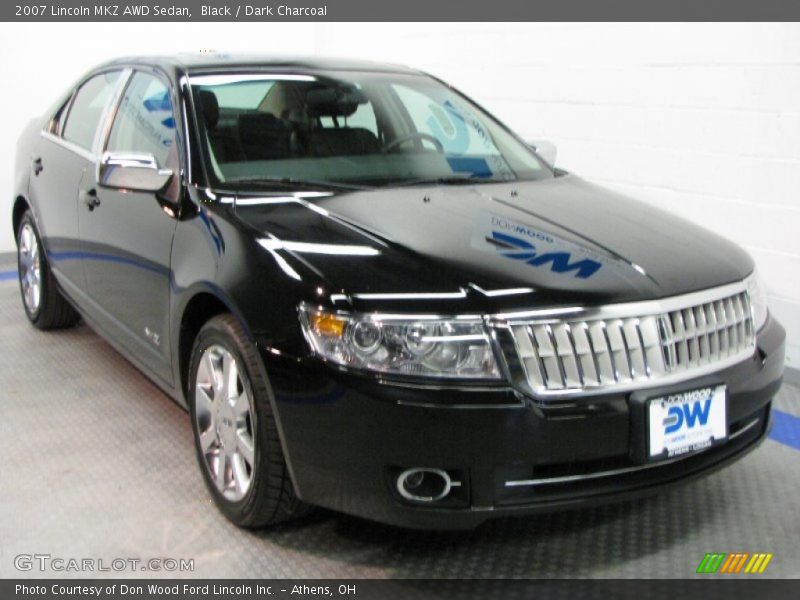Black / Dark Charcoal 2007 Lincoln MKZ AWD Sedan
