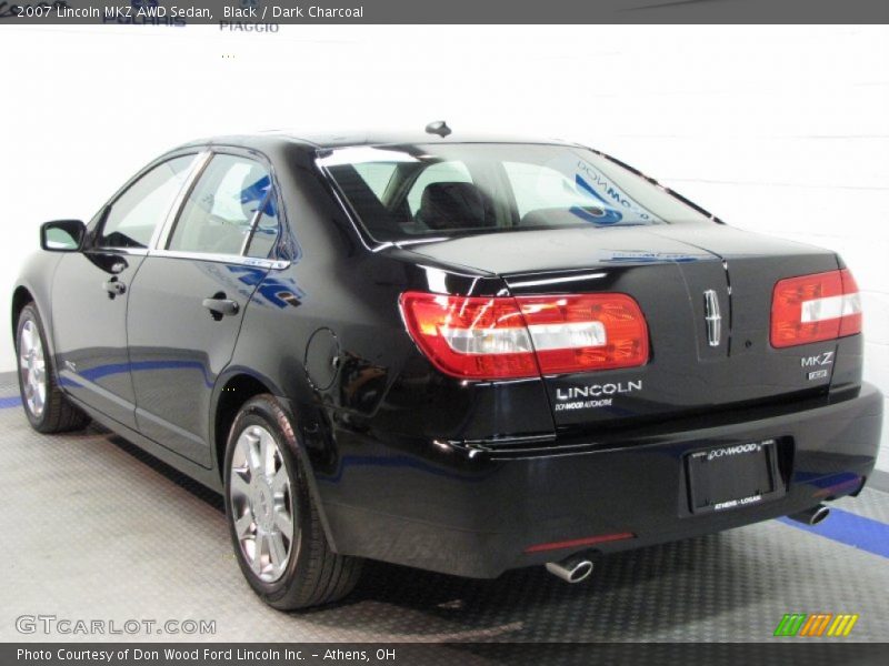 Black / Dark Charcoal 2007 Lincoln MKZ AWD Sedan