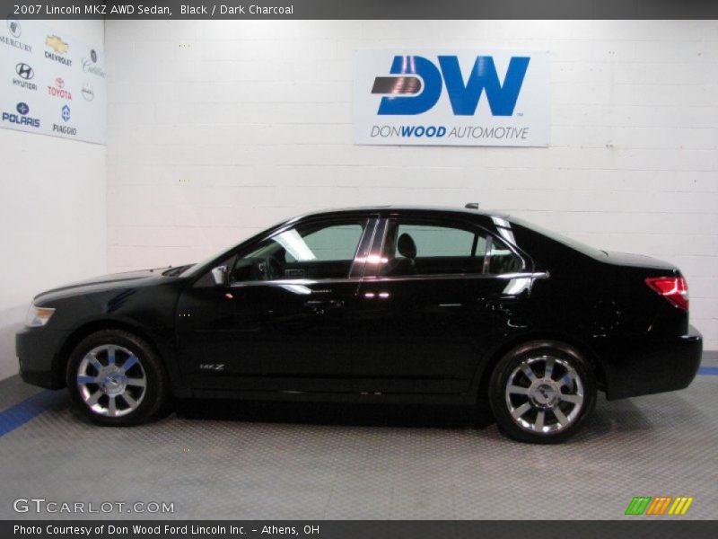 Black / Dark Charcoal 2007 Lincoln MKZ AWD Sedan