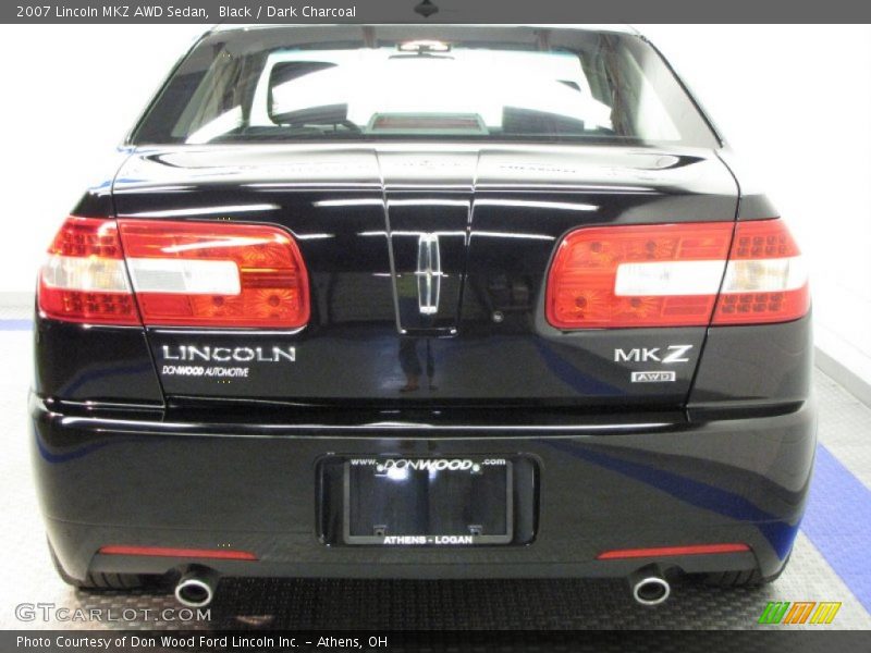 Black / Dark Charcoal 2007 Lincoln MKZ AWD Sedan