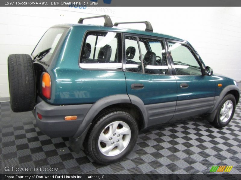 Dark Green Metallic / Gray 1997 Toyota RAV4 4WD