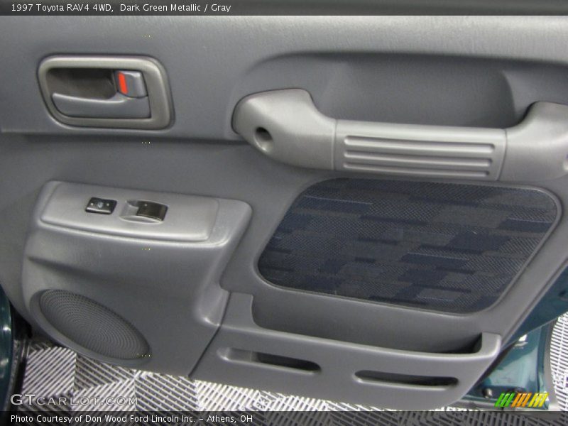 Dark Green Metallic / Gray 1997 Toyota RAV4 4WD