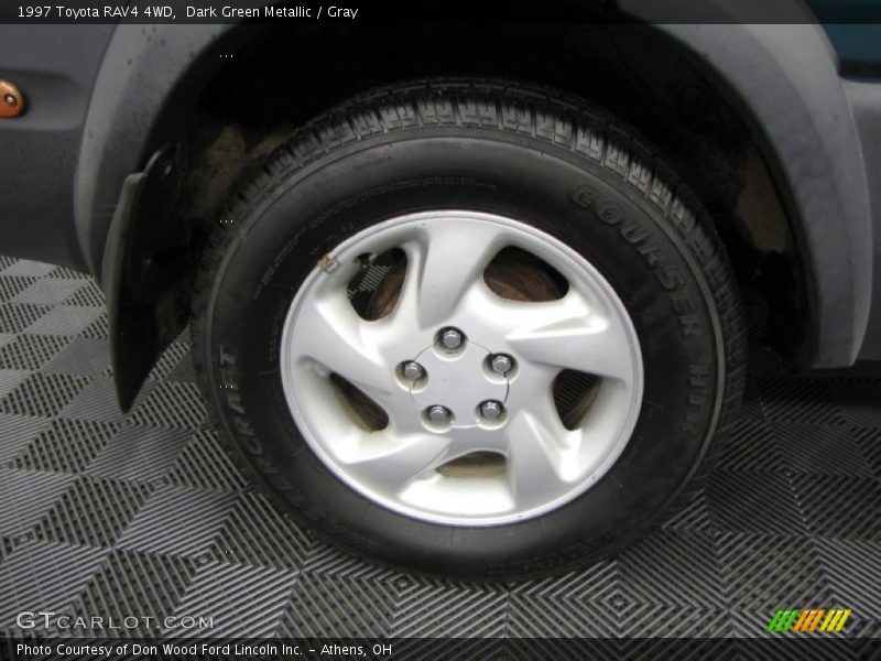 Dark Green Metallic / Gray 1997 Toyota RAV4 4WD