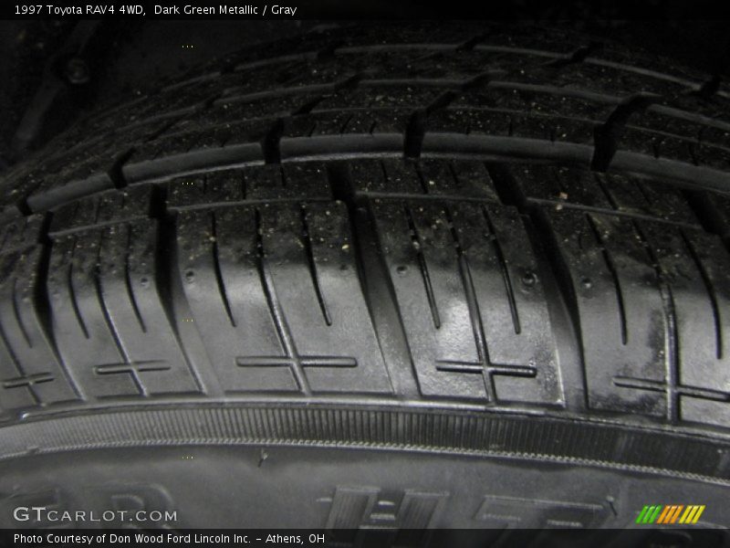 Dark Green Metallic / Gray 1997 Toyota RAV4 4WD
