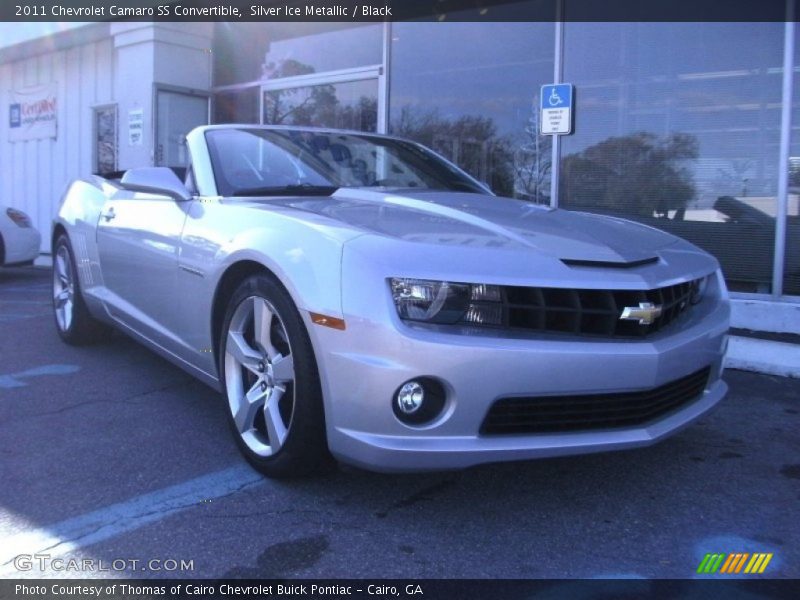 Silver Ice Metallic / Black 2011 Chevrolet Camaro SS Convertible