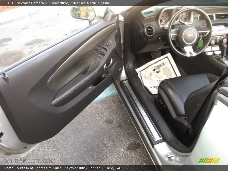 Silver Ice Metallic / Black 2011 Chevrolet Camaro SS Convertible