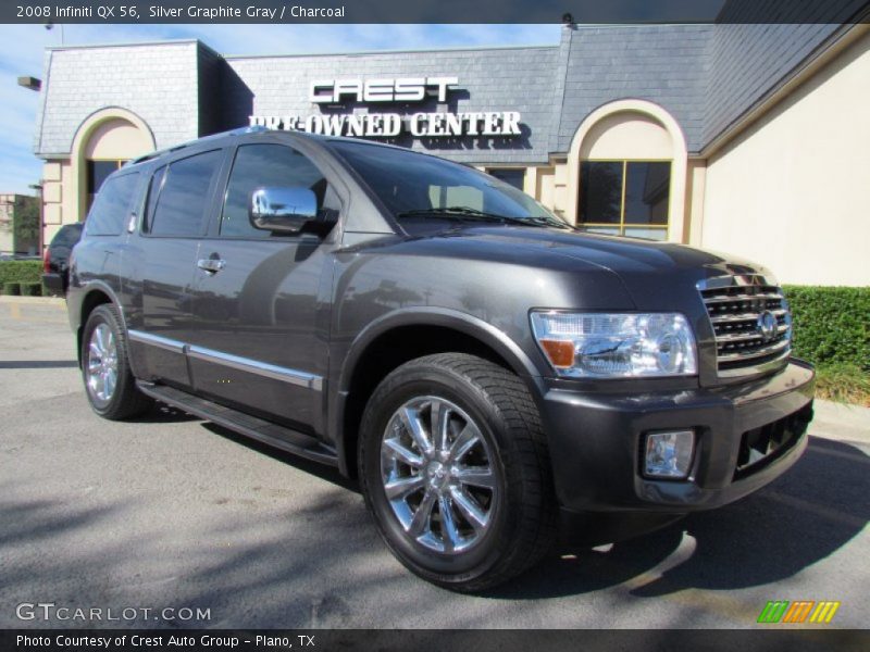 Silver Graphite Gray / Charcoal 2008 Infiniti QX 56