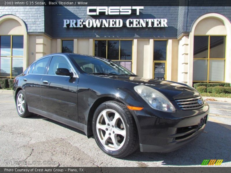 Black Obsidian / Willow 2003 Infiniti G 35 Sedan