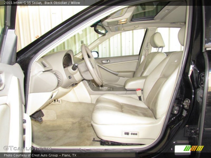 Black Obsidian / Willow 2003 Infiniti G 35 Sedan