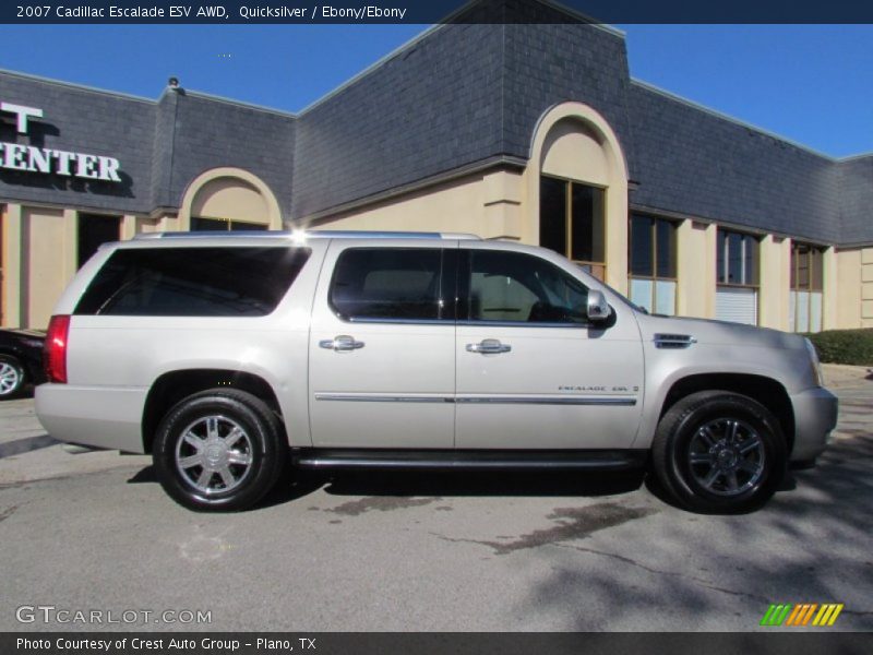 Quicksilver / Ebony/Ebony 2007 Cadillac Escalade ESV AWD