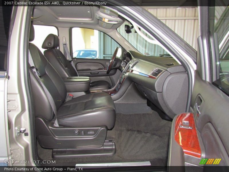 Quicksilver / Ebony/Ebony 2007 Cadillac Escalade ESV AWD