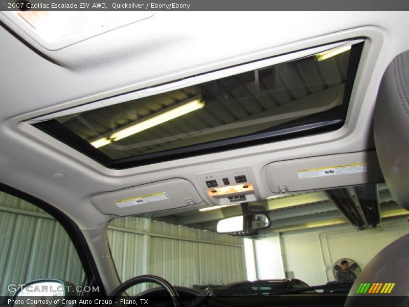 Quicksilver / Ebony/Ebony 2007 Cadillac Escalade ESV AWD