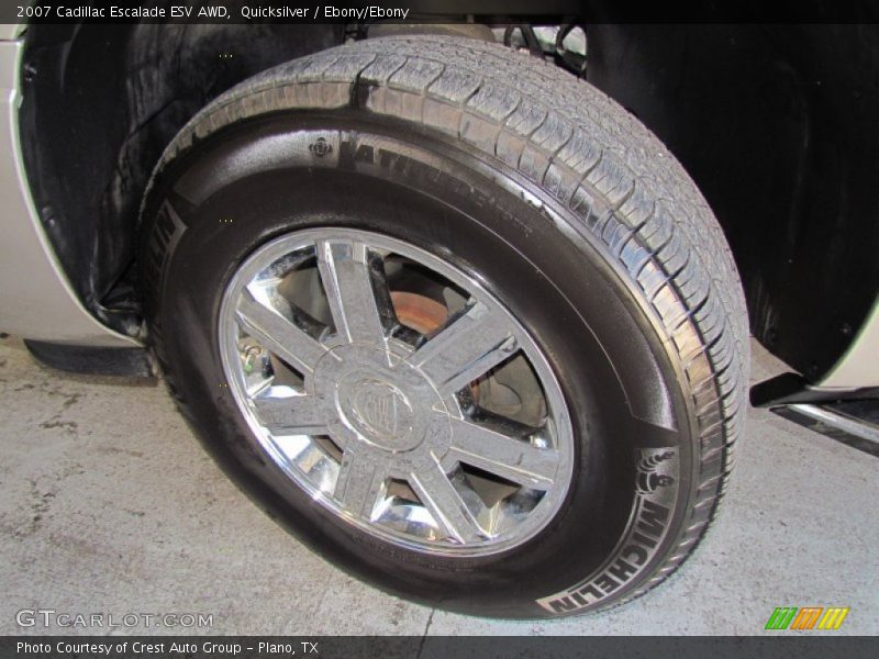 Quicksilver / Ebony/Ebony 2007 Cadillac Escalade ESV AWD