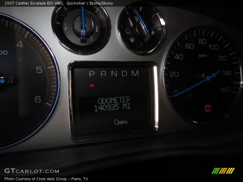 Quicksilver / Ebony/Ebony 2007 Cadillac Escalade ESV AWD