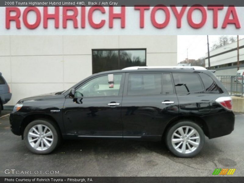 Black / Ash Gray 2008 Toyota Highlander Hybrid Limited 4WD