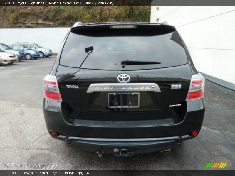 Black / Ash Gray 2008 Toyota Highlander Hybrid Limited 4WD