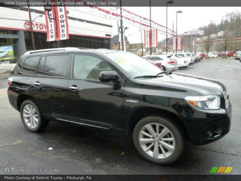 Black / Ash Gray 2008 Toyota Highlander Hybrid Limited 4WD