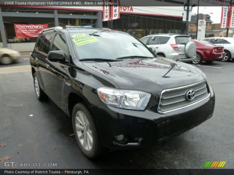 Black / Ash Gray 2008 Toyota Highlander Hybrid Limited 4WD