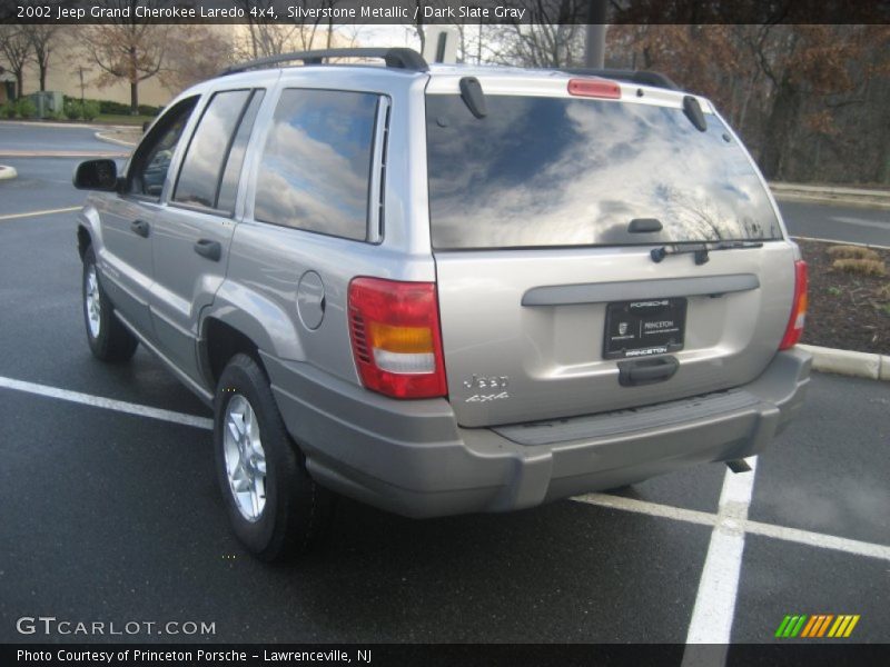Silverstone Metallic / Dark Slate Gray 2002 Jeep Grand Cherokee Laredo 4x4