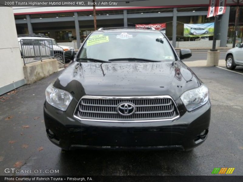 Black / Ash Gray 2008 Toyota Highlander Hybrid Limited 4WD